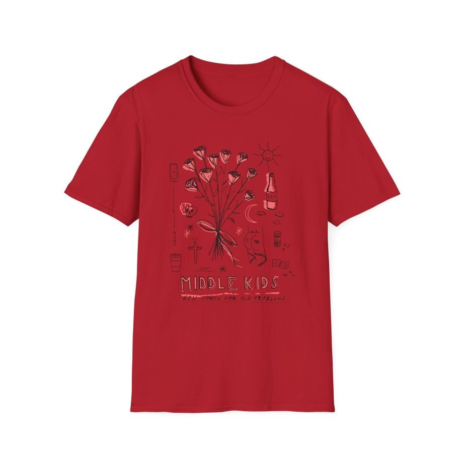 Middle Kids Pale Deconstructed Unisex Softstyle T-Shirt