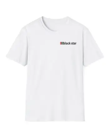 Black Star Logo Unisex Softstyle T-Shirt