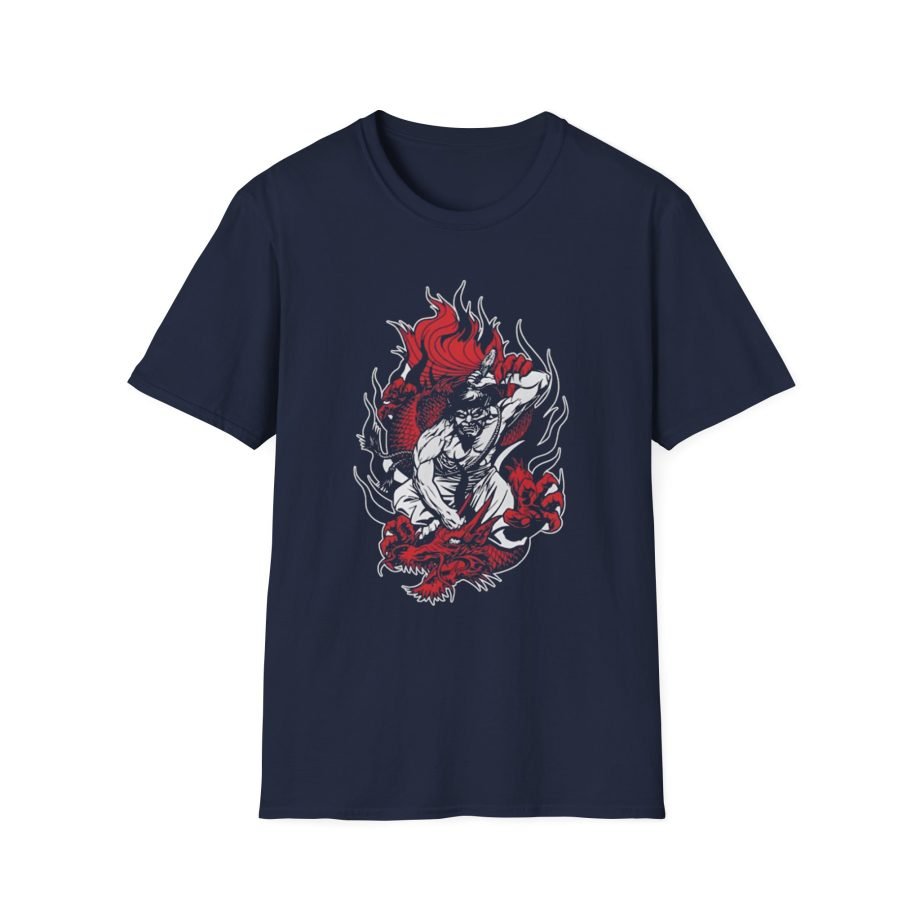 100 Demons Samurai Dragon Unisex Softstyle T-Shirt