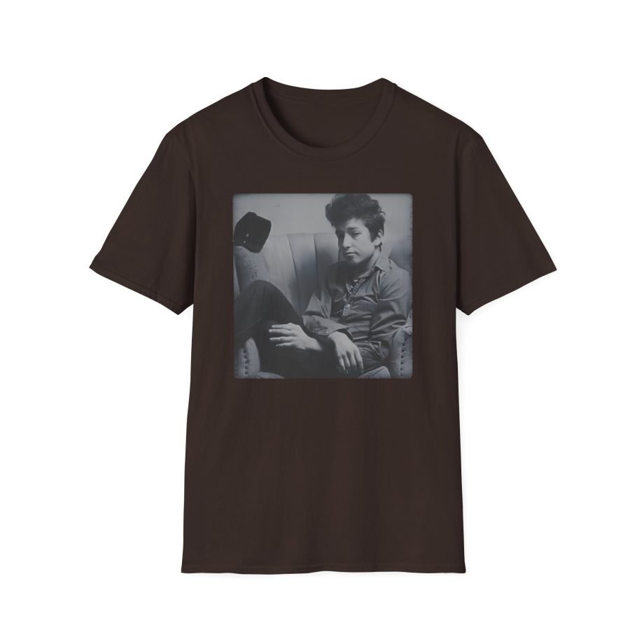 Bob Dylan Chair Portrait Unisex Softstyle T-Shirt