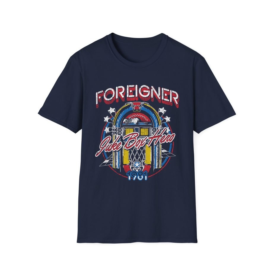 Foreigner Juke Box Hero Unisex Softstyle T-Shirt