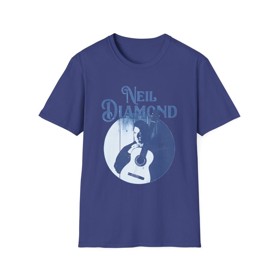 Neil Diamond Circle Guitar  Unisex Softstyle T-Shirt