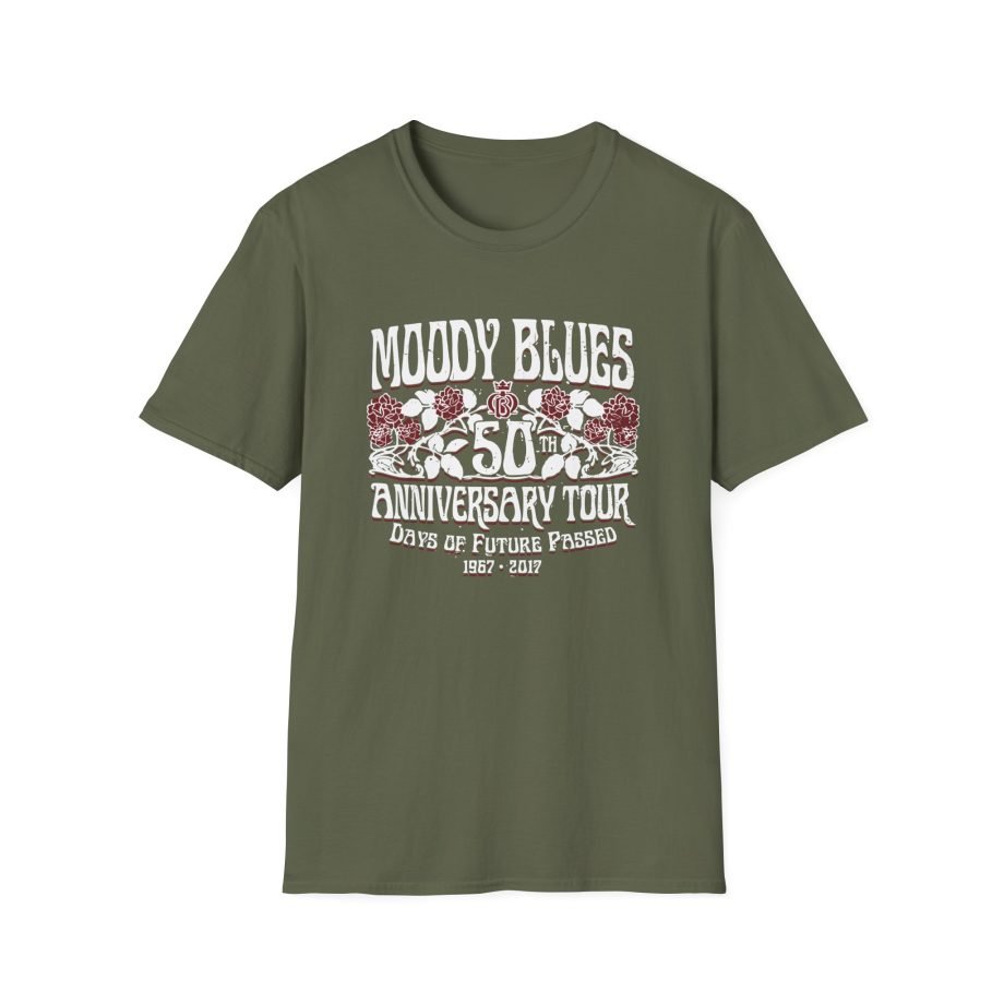 The Moody Blues 50th Anniversary Roses Unisex Softstyle T-Shirt