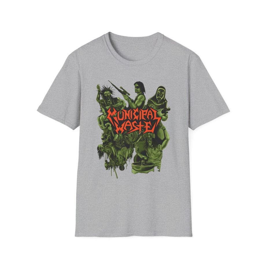 Municipal Waste Collage Logo Unisex Softstyle T-Shirt