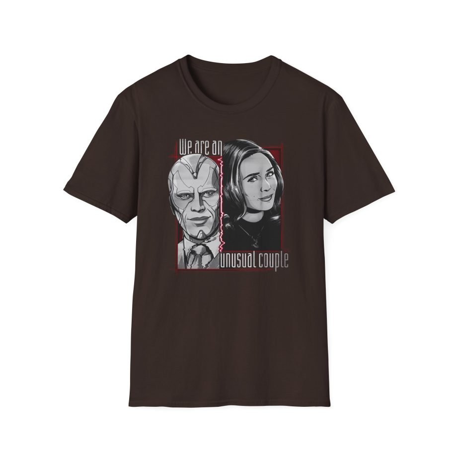 Marvel Wandavision Halftone Couple Unisex Softstyle T-Shirt