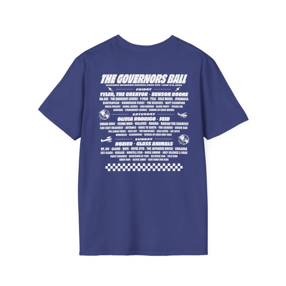 Gov Ball Gbny Liberty Skull Unisex Softstyle T-Shirt