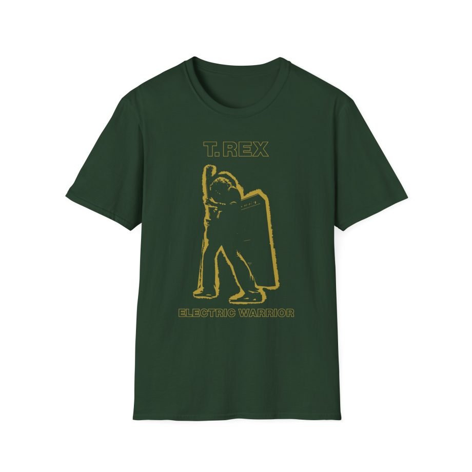 T Rex Electric Warrior Unisex Softstyle T-Shirt
