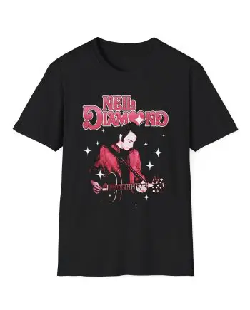 Neil Diamond Sparkle Guitar Unisex Softstyle T-Shirt