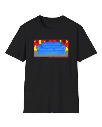 B Burning Couch Unisex Softstyle T-Shirt