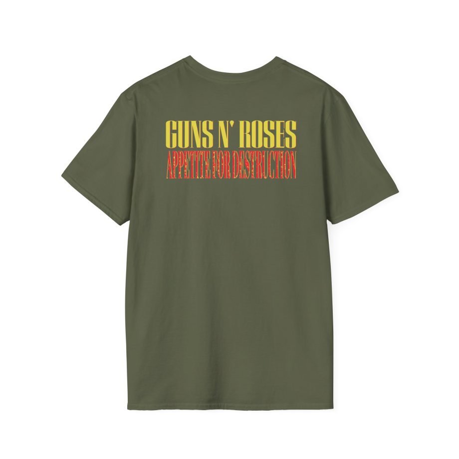 Guns N Roses 1988 Needle Skull Unisex Softstyle T-Shirt