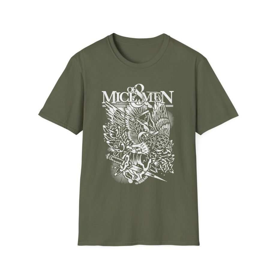 Of Mice and Men Throwback Eagle Unisex Softstyle T-Shirt