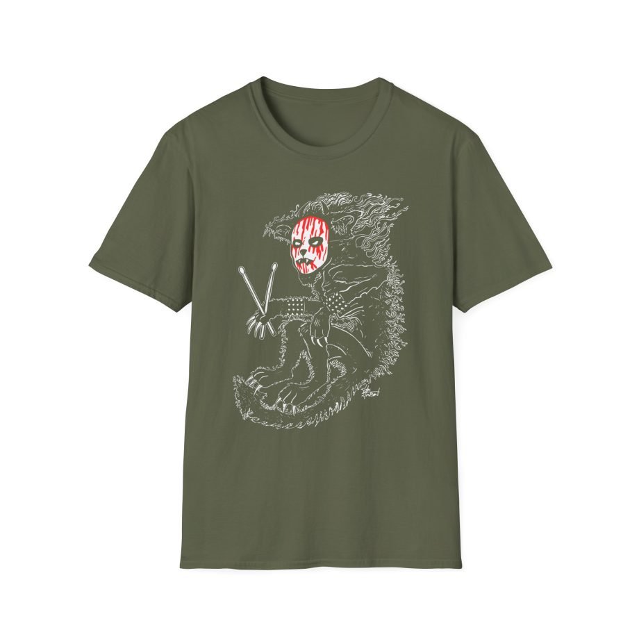 Murderdolls Joey Jordison Joey Cat Blood Mask Unisex Softstyle T-Shirt