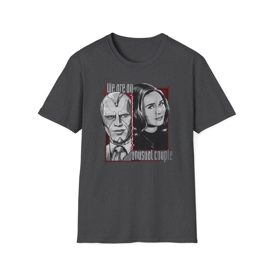 Marvel Wandavision Halftone Couple Unisex Softstyle T-Shirt