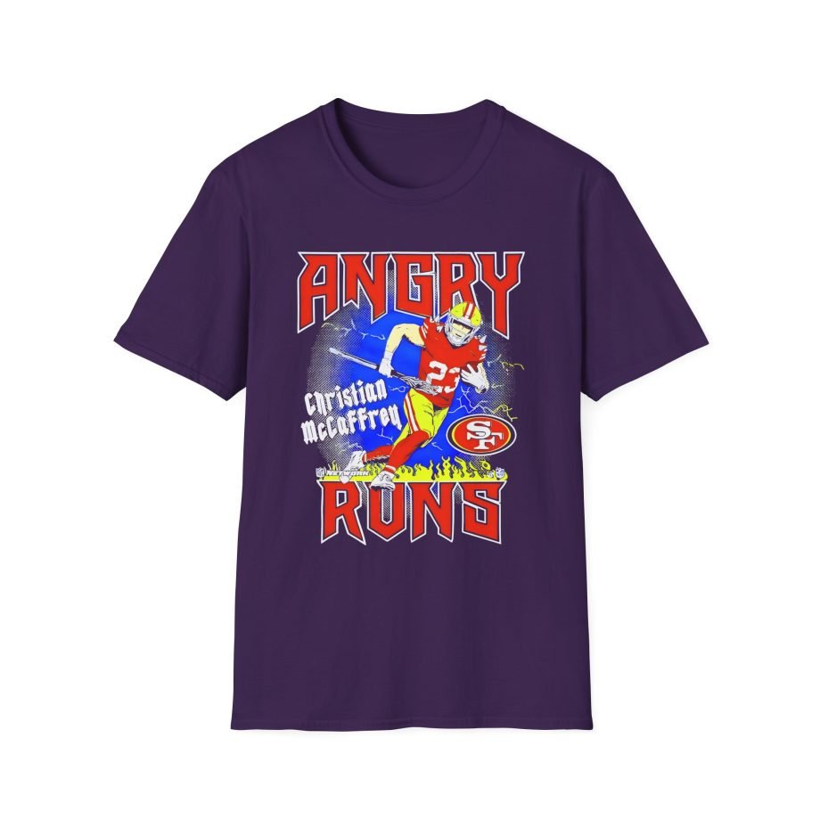 Christian Mccaffrey Angry Runs Unisex Softstyle T-Shirt