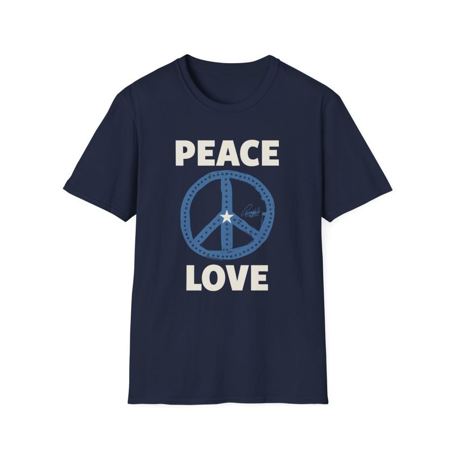 Ringo Starr Peace Love Star Center Unisex Softstyle T-Shirt