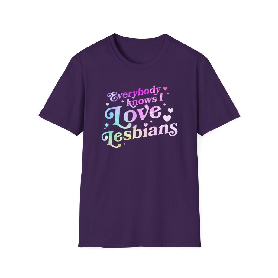 Good Mythical Morning Everybody Knows I Love Lesbians unisex softstyle t-shirt