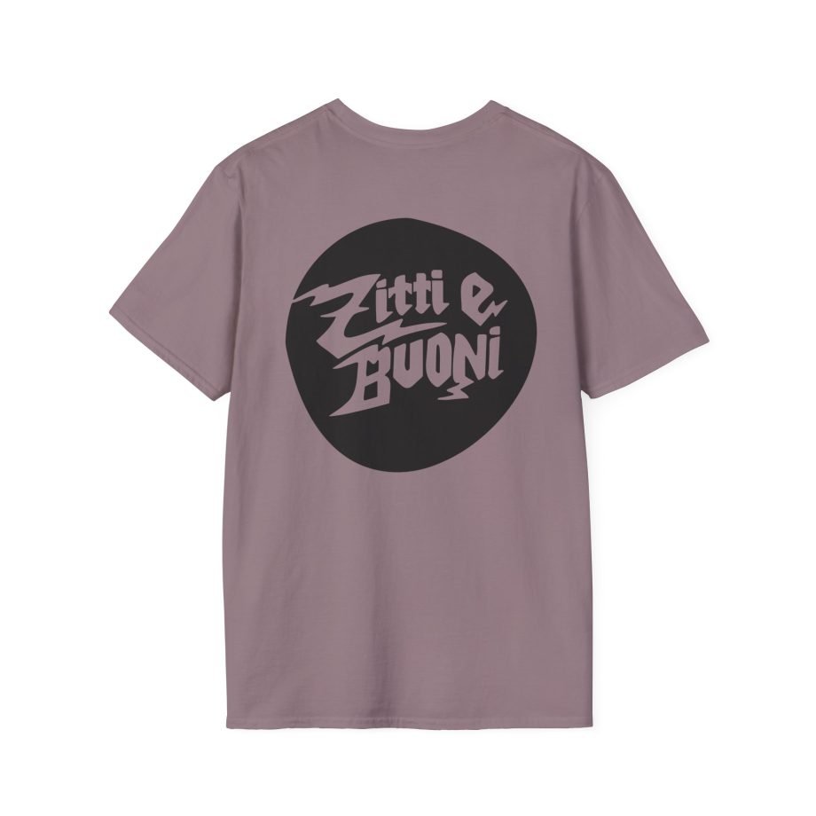 Maneskin Pocket Logo & Zitti e Buoni Circle Unisex Softstyle T-Shirt
