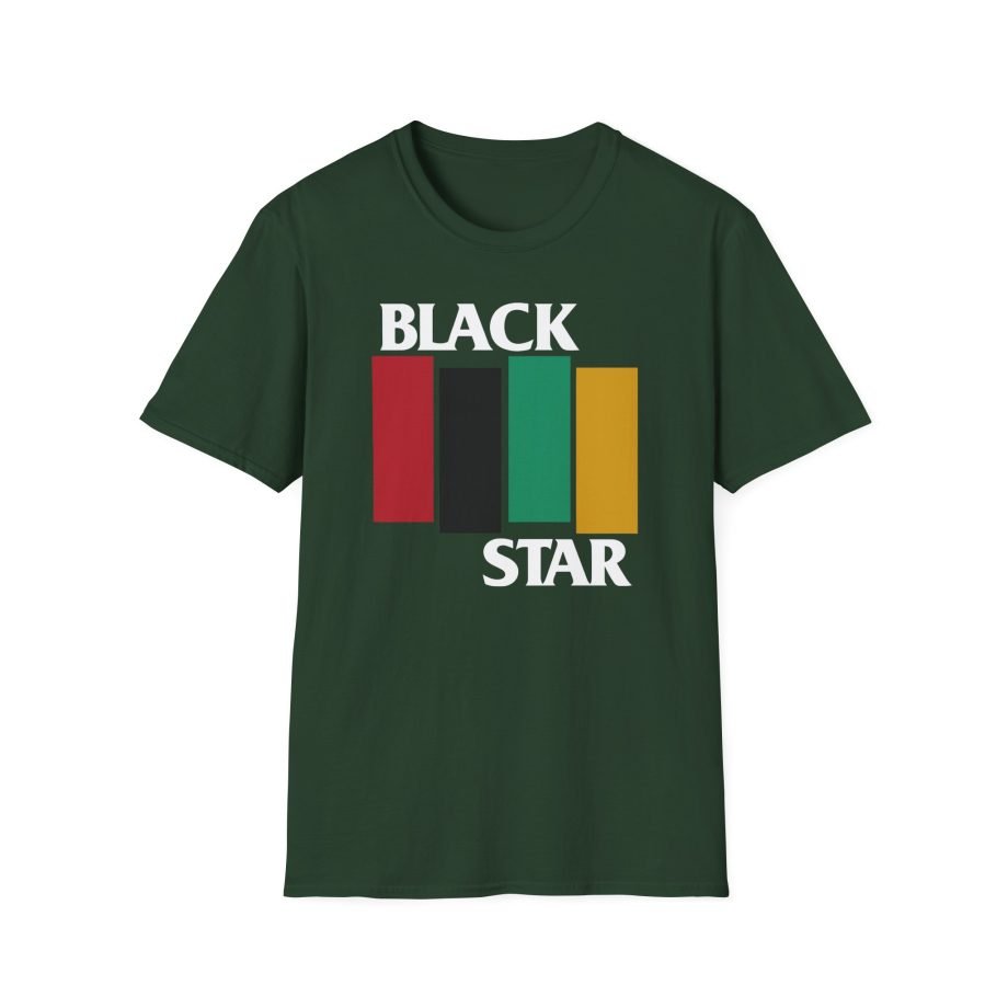 Black Star Flag Unisex Softstyle T-Shirt