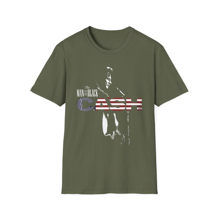 Johnny Cash the Man in Black unisex softstyle t-shirt