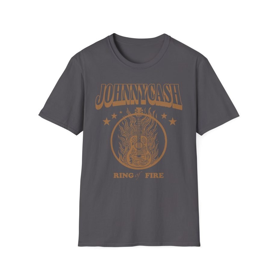 Johnny Cash Guitar Ring of Fire Unisex Softstyle T-Shirt