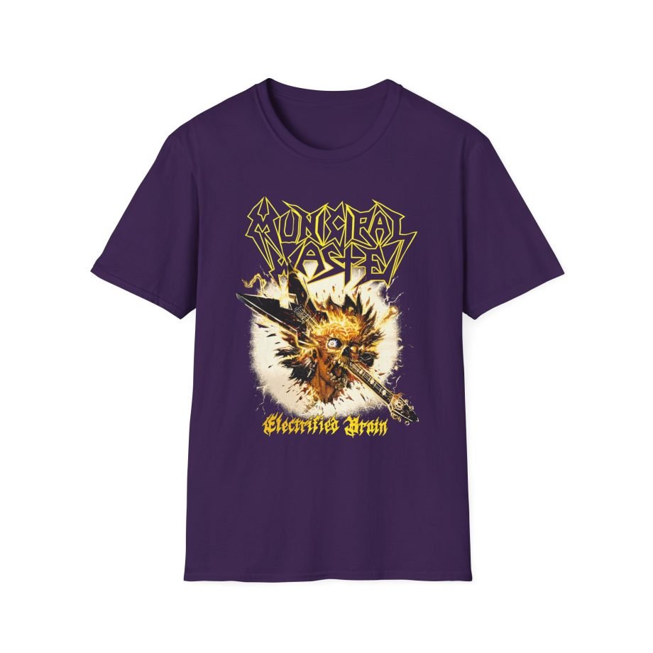 Municipal Waste Electrified Brain Unisex Softstyle T-Shirt