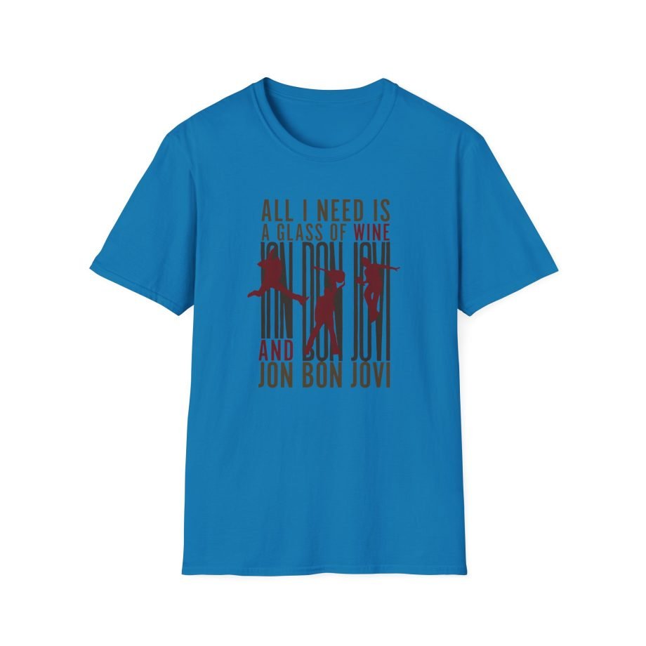 Bon Jovi Wine Silhouette Unisex Softstyle T-Shirt
