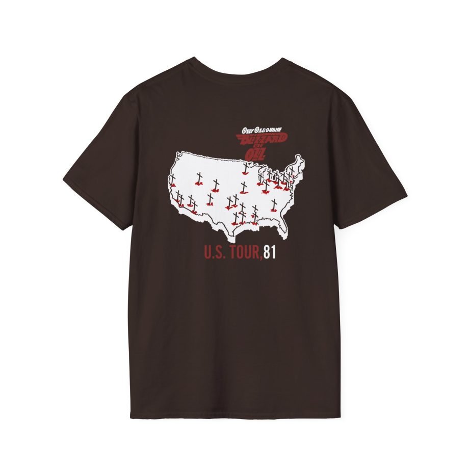 Ozzy Osbourne Blizzard of Ozz Vintage Tour Unisex Softstyle T-Shirt