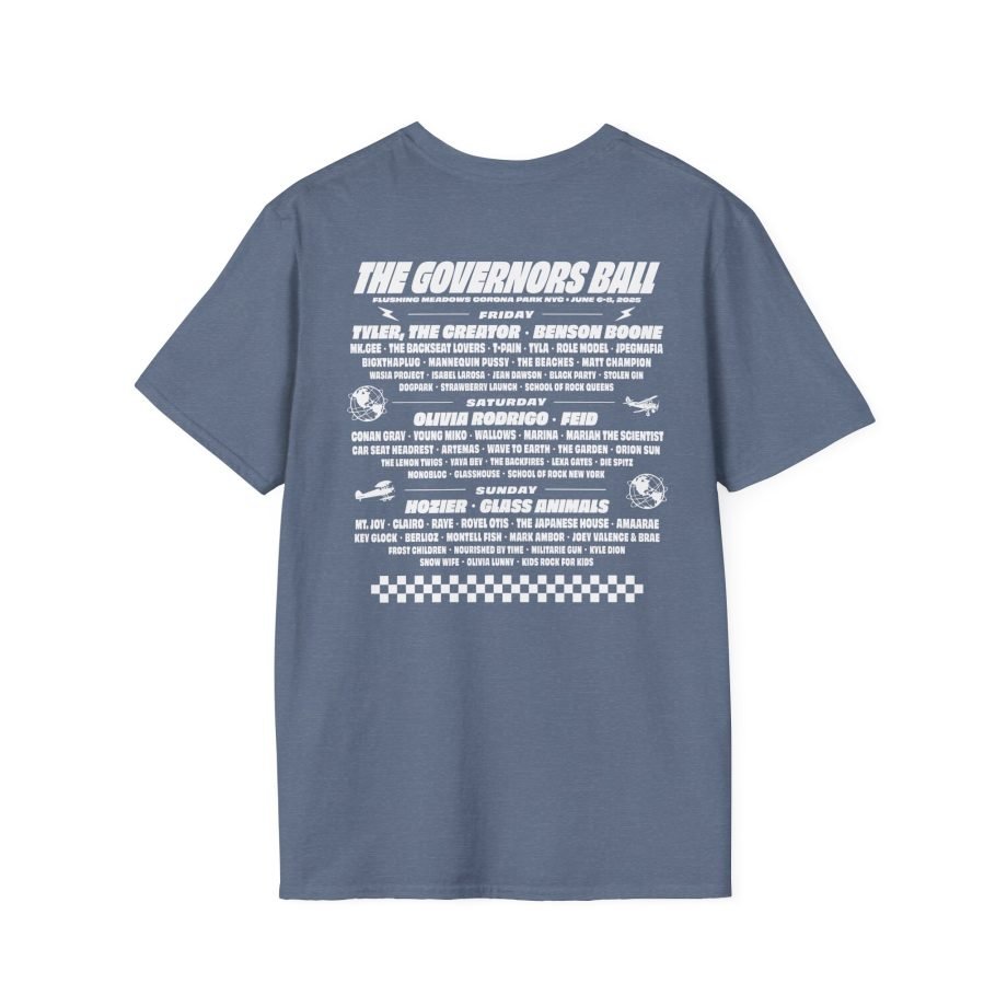 Gov Ball Gbny Liberty Skull Unisex Softstyle T-Shirt