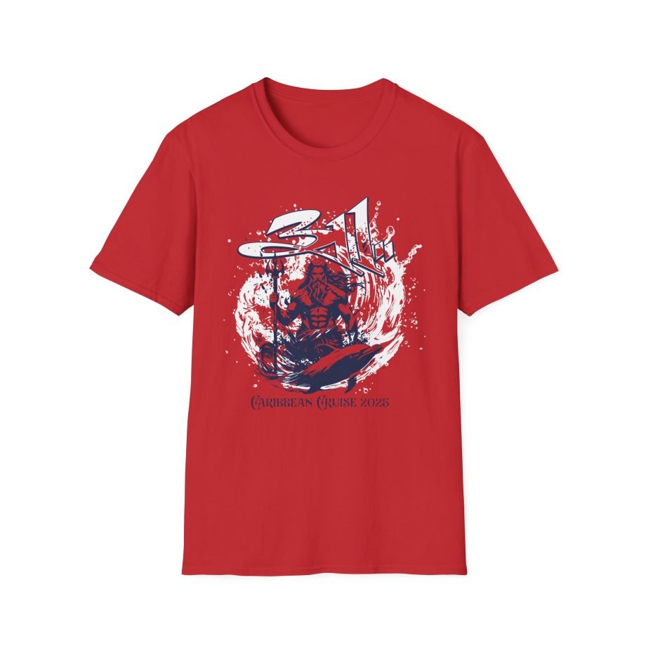 311 Caribbean Cruise 2025 Poseidon Unisex Softstyle T-Shirt