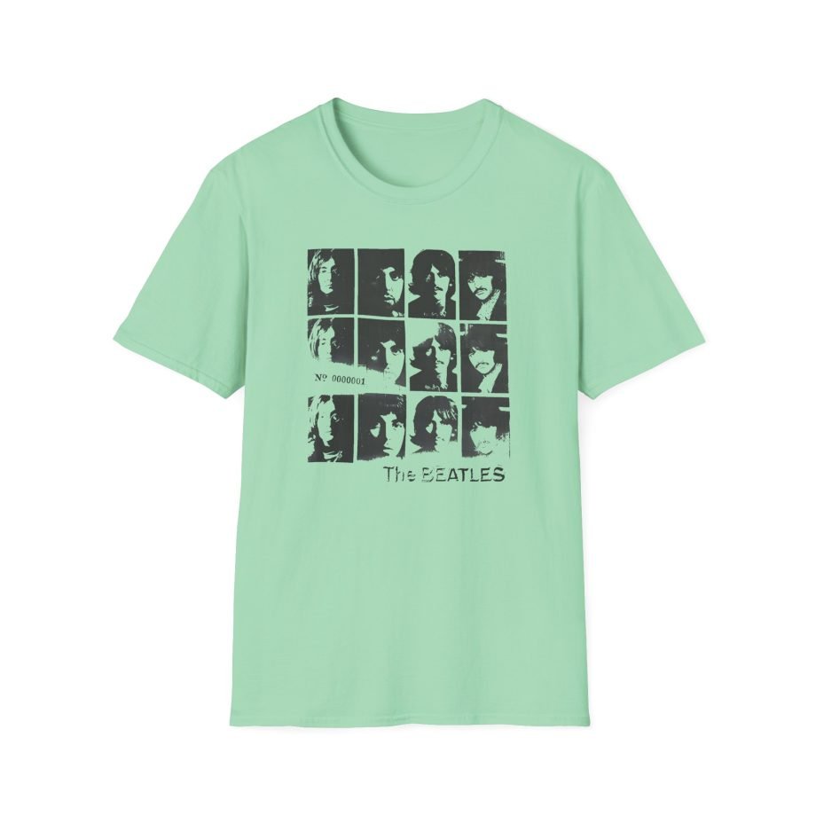 The Beatles Album Distressed Grid Unisex Softstyle T-Shirt