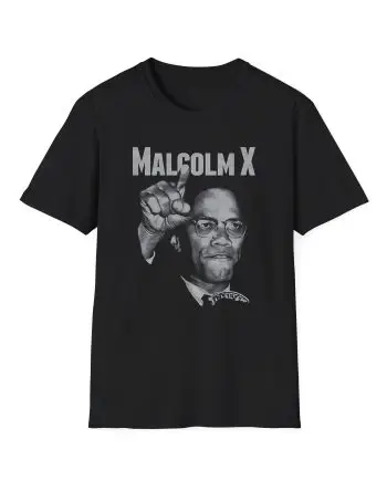 Malcolm X Pointing unisex softstyle t-shirt