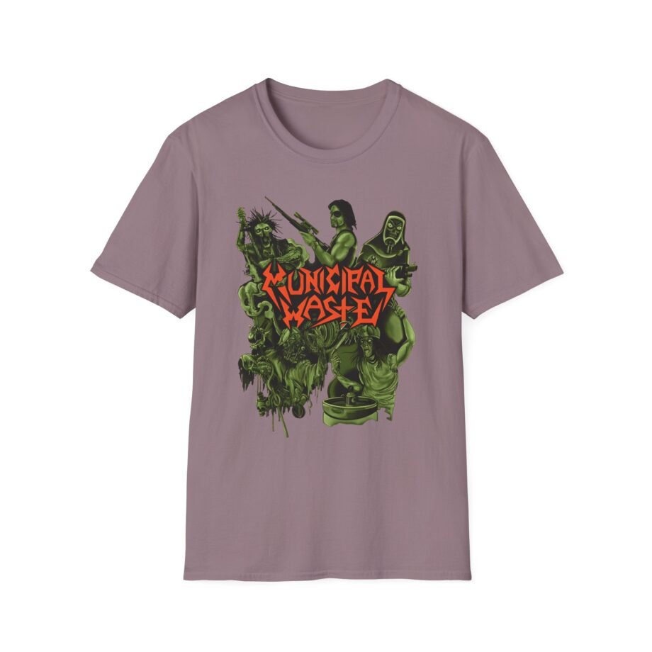 Municipal Waste Collage Logo Unisex Softstyle T-Shirt