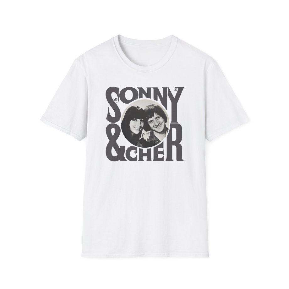Sonny & Cher Retro Logo Unisex Softstyle T-Shirt
