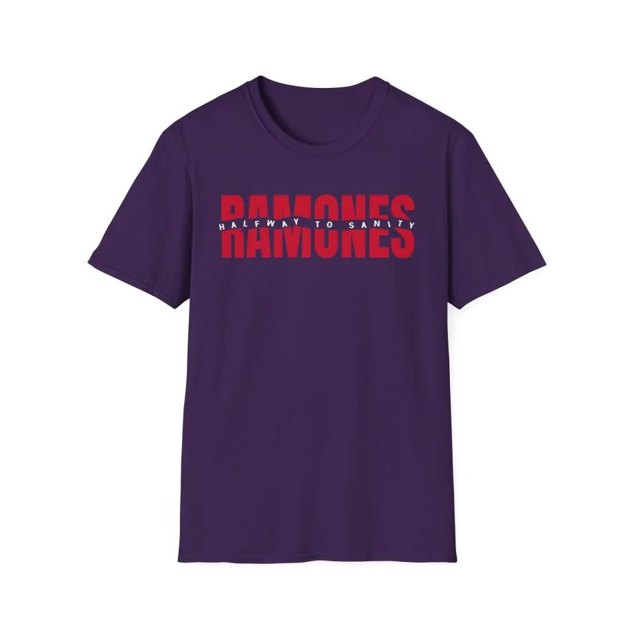 Ramones Halfway To Sanity Unisex Softstyle T-Shirt