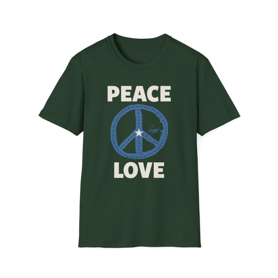 Ringo Starr Peace Love Star Center Unisex Softstyle T-Shirt