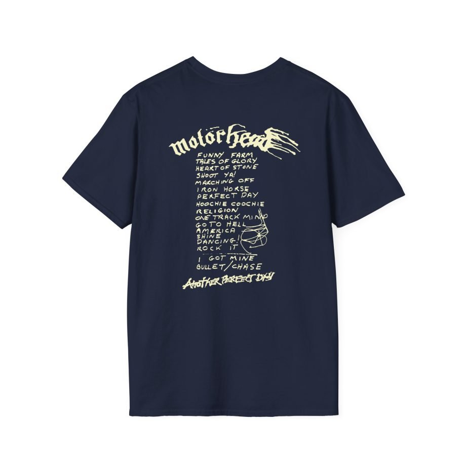 Motorhead Another Perfect Day Tracklist Unisex Softstyle T-Shirt