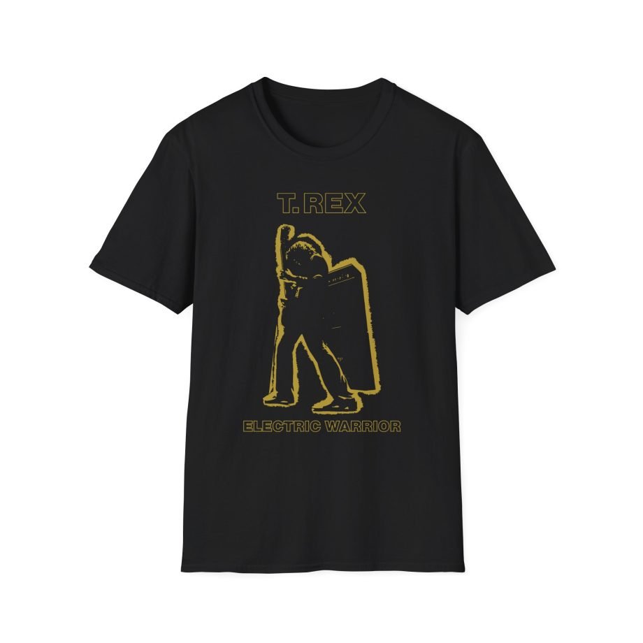 T Rex Electric Warrior Unisex Softstyle T-Shirt