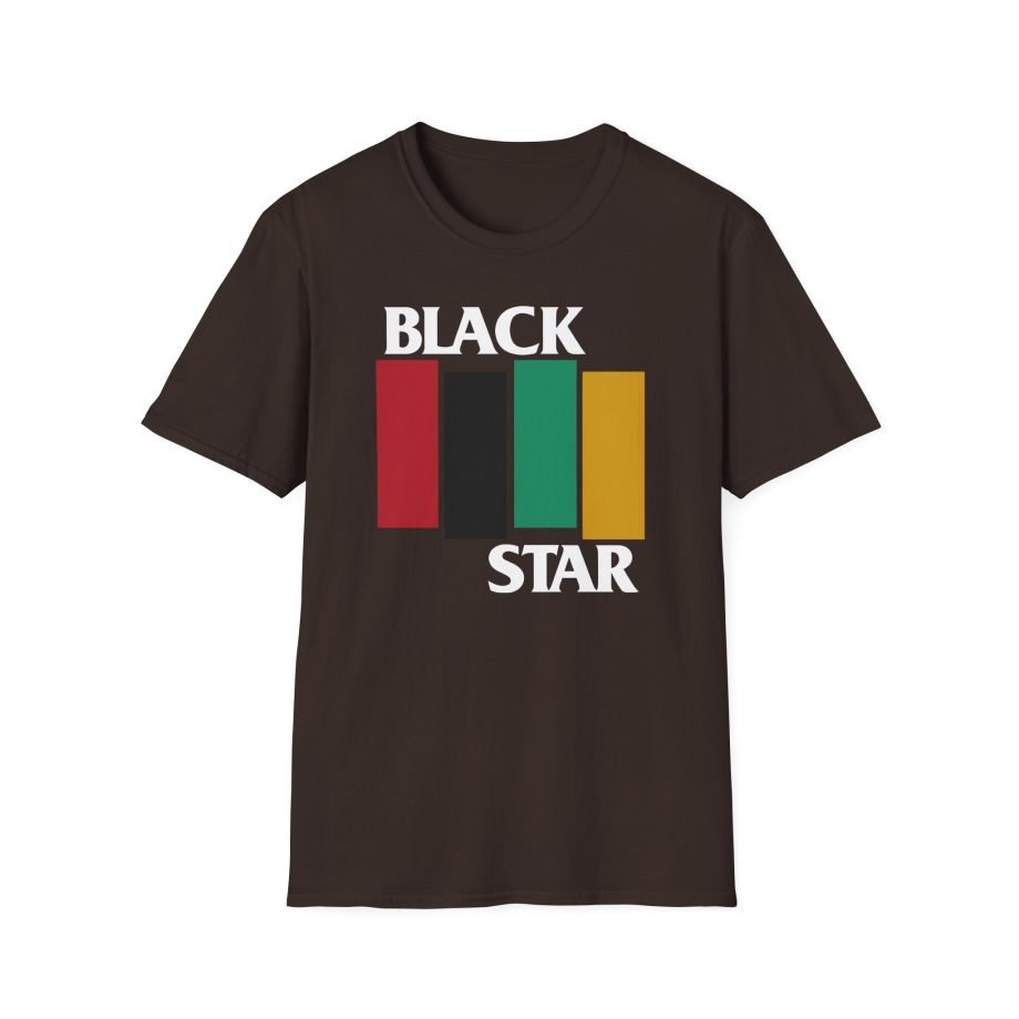Black Star Flag Unisex Softstyle T-Shirt