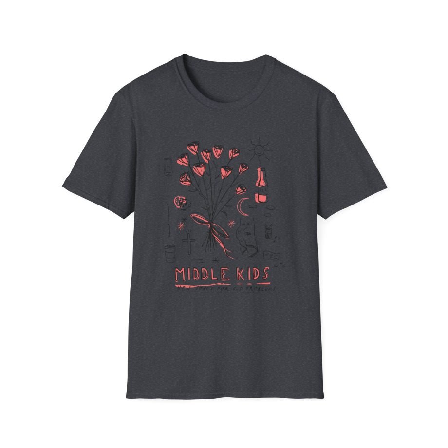 Middle Kids Pale Deconstructed Unisex Softstyle T-Shirt