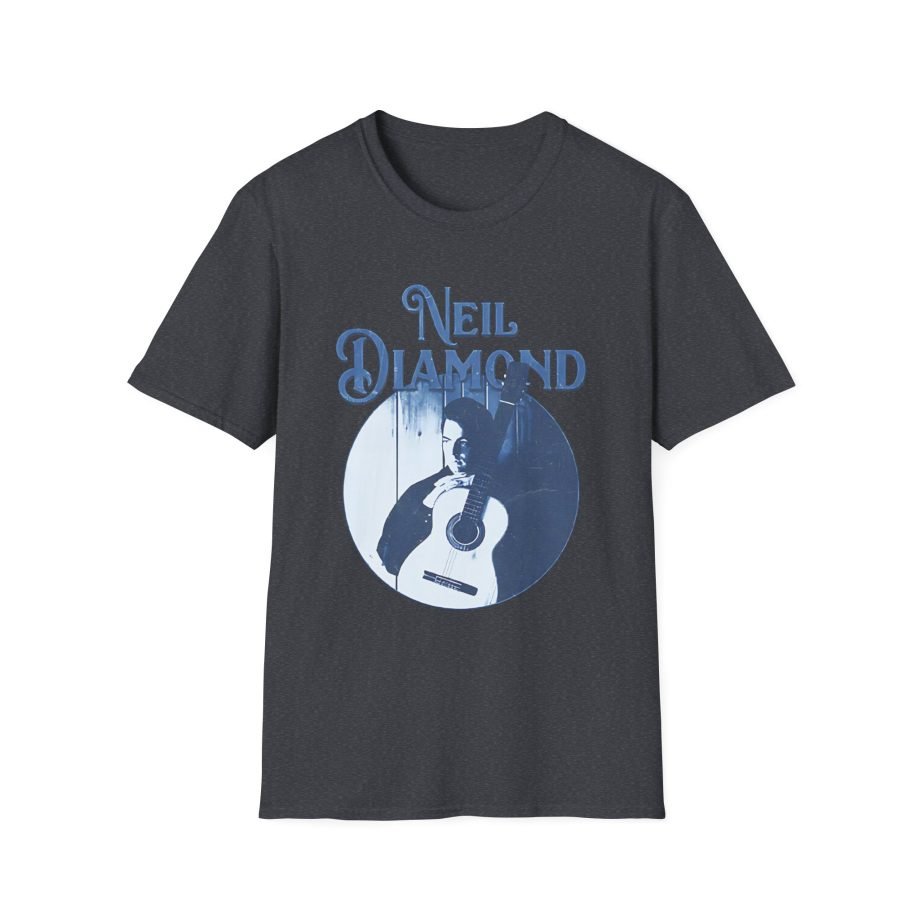 Neil Diamond Circle Guitar  Unisex Softstyle T-Shirt