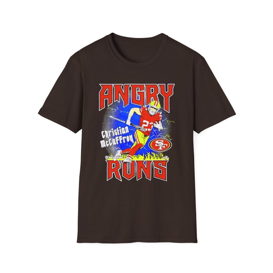 Christian Mccaffrey Angry Runs Unisex Softstyle T-Shirt