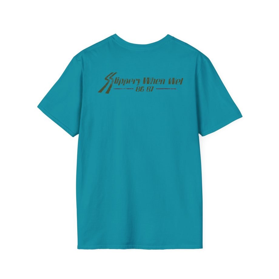 Bon Jovi Slippery When Wet Vintage World Tour Unisex Softstyle T-Shirt