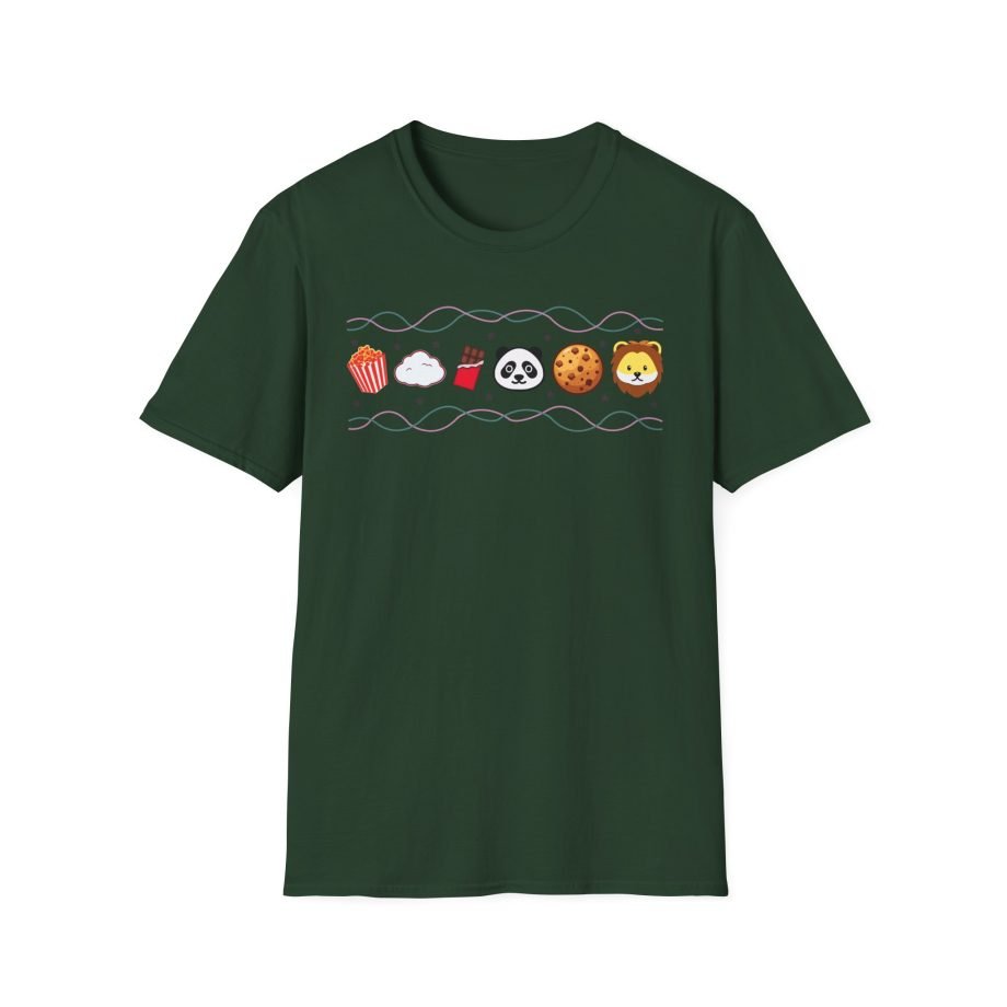 Harlow and Popcorn Emoji Unisex Softstyle T-Shirt
