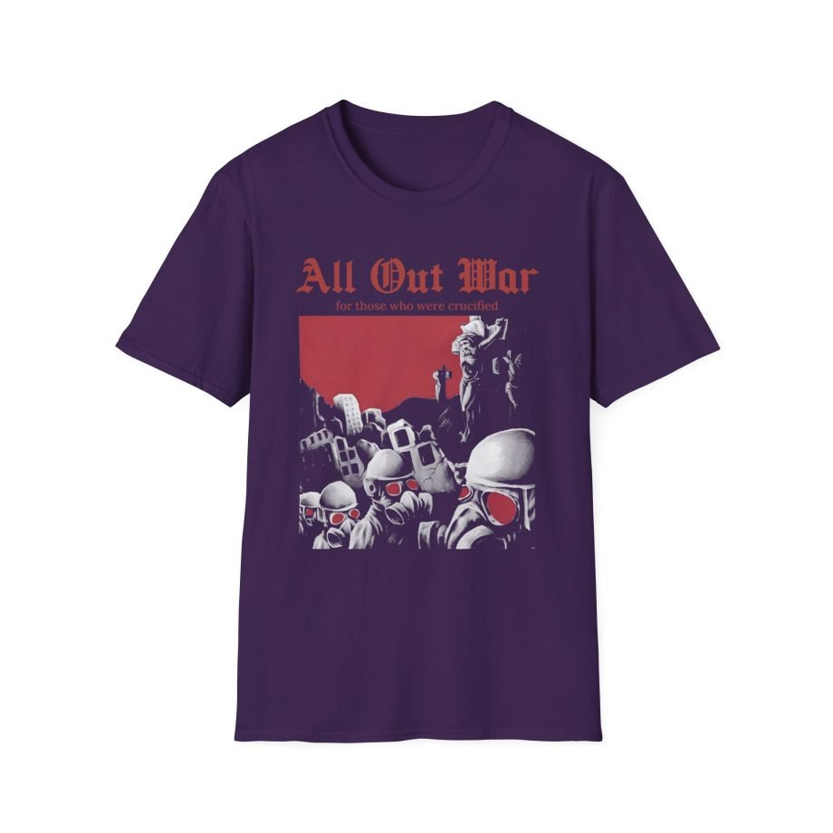 All Out War Crucified Unisex Softstyle T-Shirt