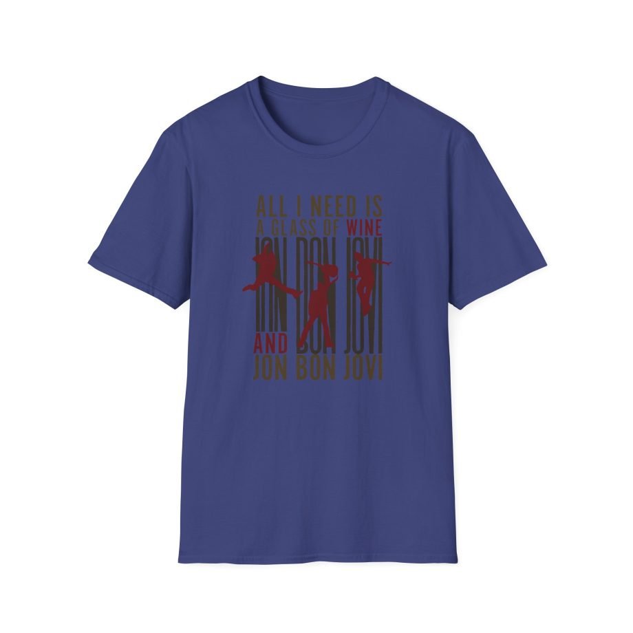 Bon Jovi Wine Silhouette Unisex Softstyle T-Shirt