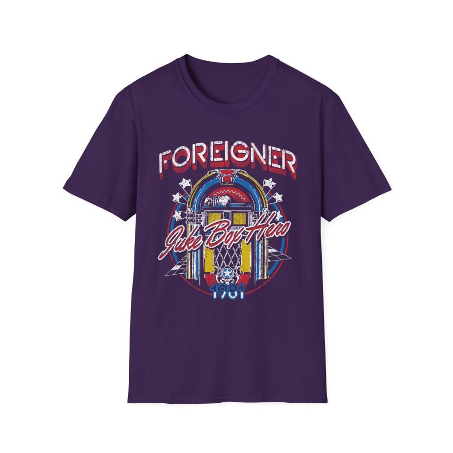 Foreigner Juke Box Hero Unisex Softstyle T-Shirt