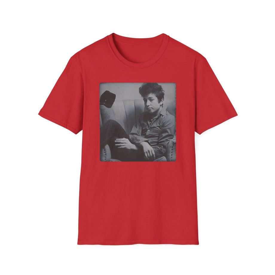 Bob Dylan Chair Portrait Unisex Softstyle T-Shirt