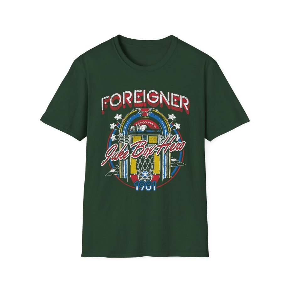 Foreigner Juke Box Hero Unisex Softstyle T-Shirt