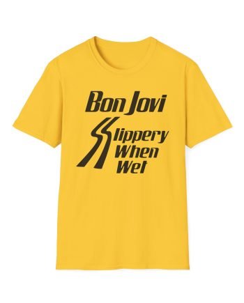 Bon Jovi Slippery When Wet Unisex Softstyle T-Shirt