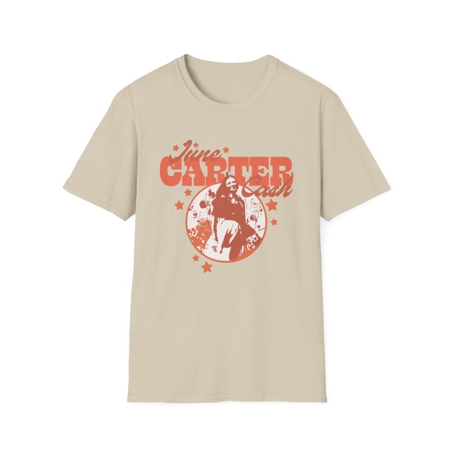 Johnny Cash June Carter Cash Portrait unisex softstyle t-shirt